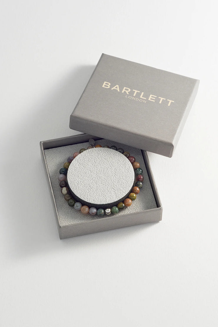 Men's Gemstone Beaded Bracelet - Tourmaline