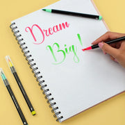 Legami Set of 12 Brush Markers - Bright Colours