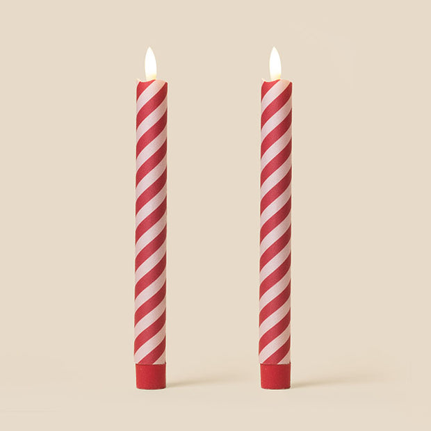 Tinkalink Fabric Wrapped LED Candles x 2 - Barley Twist