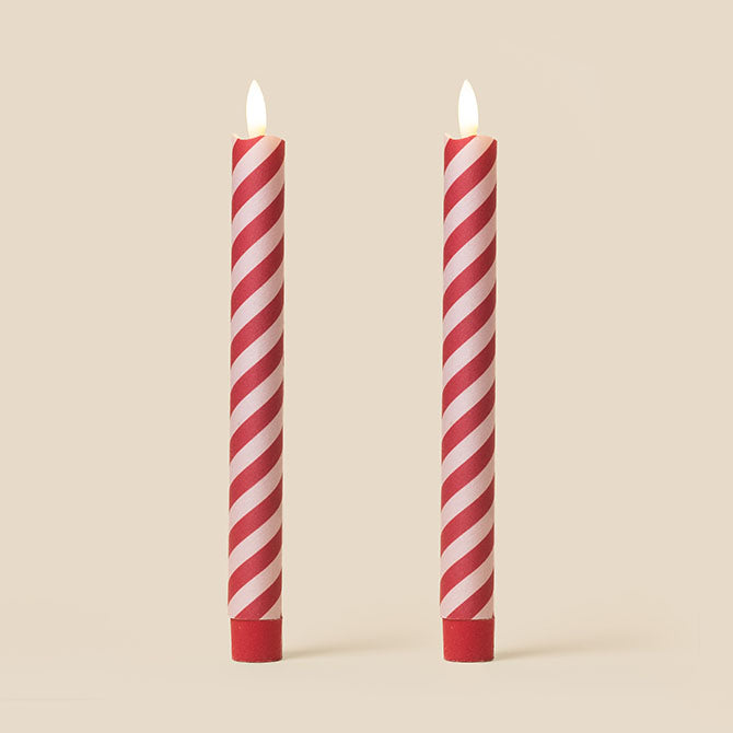 Tinkalink Fabric Wrapped LED Candles x 2 - Barley Twist
