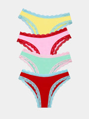 Stripe & Stare Brazilian Knickers Box of 4 - Bon Bon