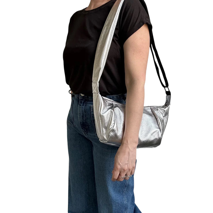 Sixton Brixton Sling Bag - Silver