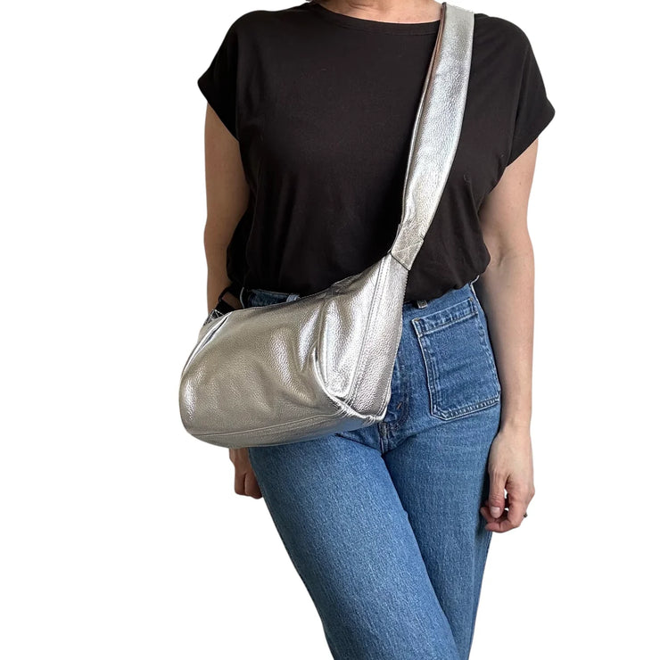 Sixton Brixton Sling Bag - Silver