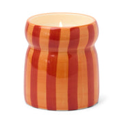 Cabana Striped Ceramic Candle - Spiced Apple