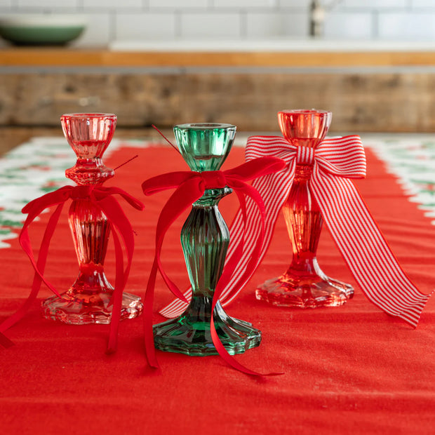 Red & White Striped Bows