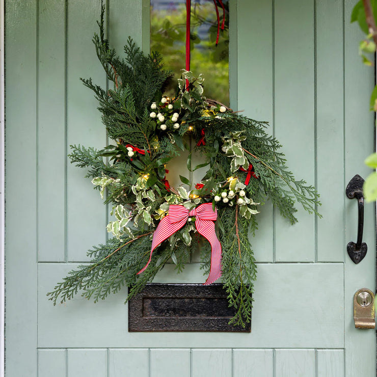Red & White Striped Bows