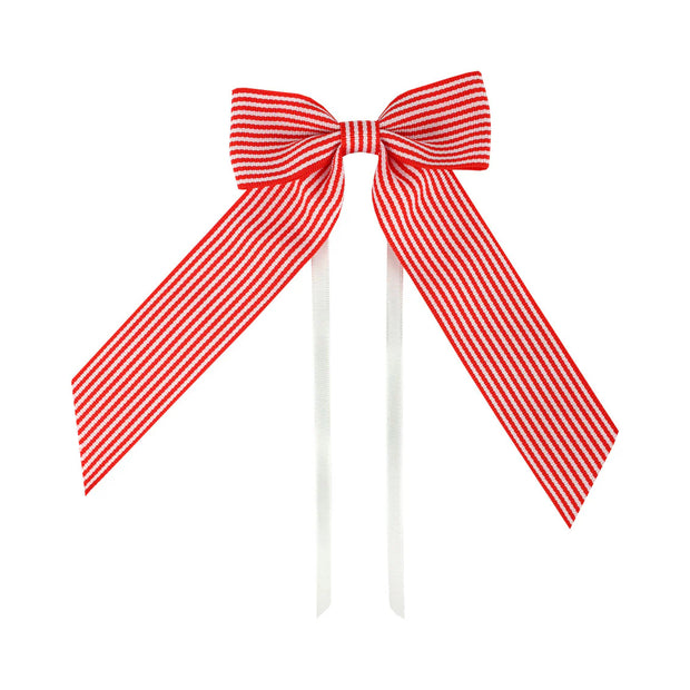 Red & White Striped Bows