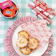 Bow Christmas Saucer Crackers