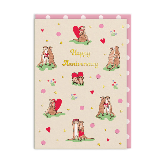 Cath Kidston Meerkats Anniversary Card