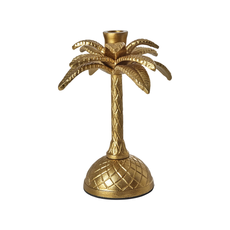 Palm Tree Metal Dinner Candle Holder