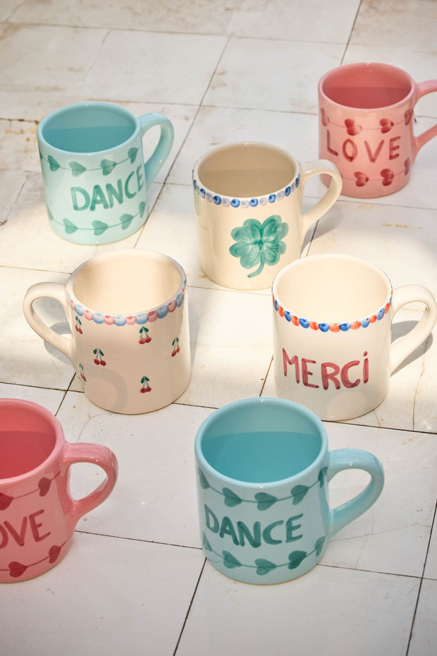Ceramic Hand Painted Mug - Clover