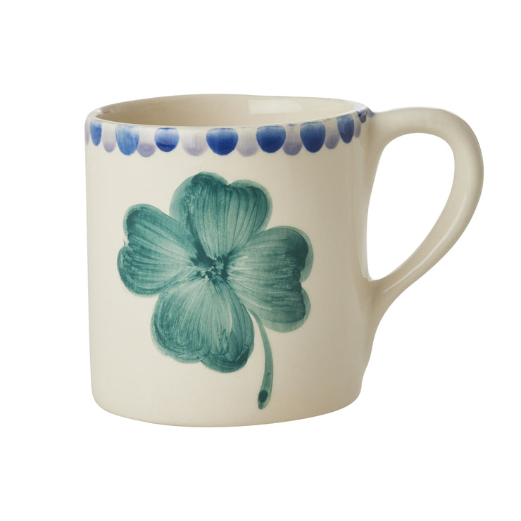Ceramic Hand Painted Mug - Clover