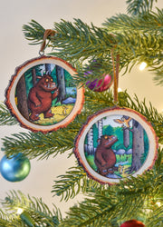 Gruffalo Christmas Tree Decoration - Wood Log