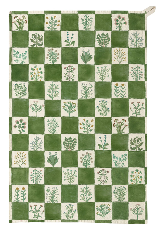 Roomytown Tea Towel - 15th Century Illustrated Herbs