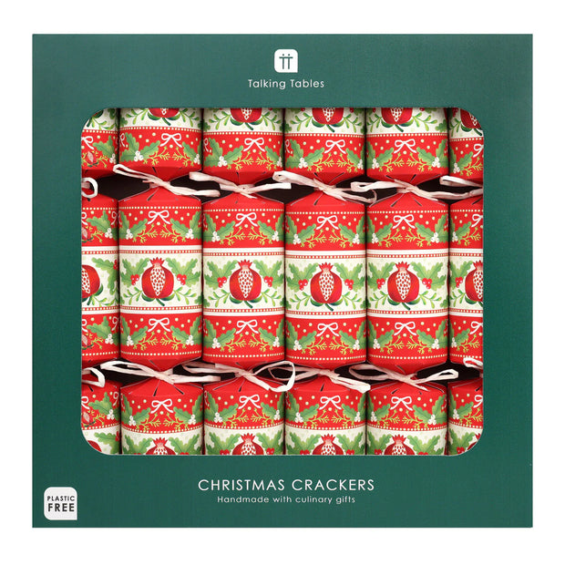 Christmas Crackers Box of 6 - Folklore Red