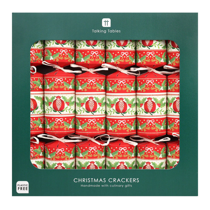 Christmas Crackers Box of 6 - Folklore Red