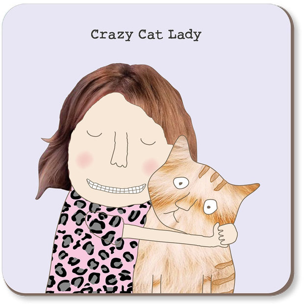 Rosie Made A Thing Coaster - Crazy Cat Lady