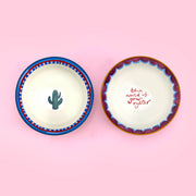 Eleanor Bowmer Set of 2 Nibble Bowls - Electric Coast Cactus & Oyster