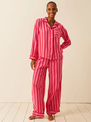 Stripe & Stare Stripe Long Pyjama Bottoms - Candy Pop Stripe