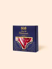 Stripe & Stare Original Knickers Box of 4 - Candy Cane Wishes