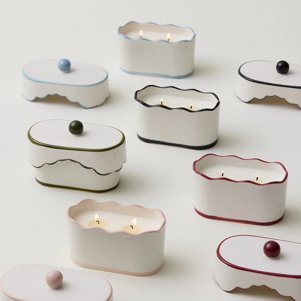 Cherie Ceramic Dish Candle - Black Fig & Olive