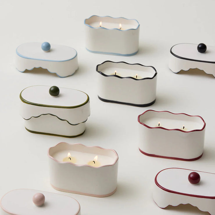 Cherie Ceramic Dish Candle - Black Fig & Olive