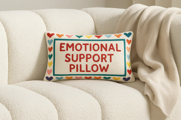 Rectangle Needlepoint Cushion - Emotional Support Pillow