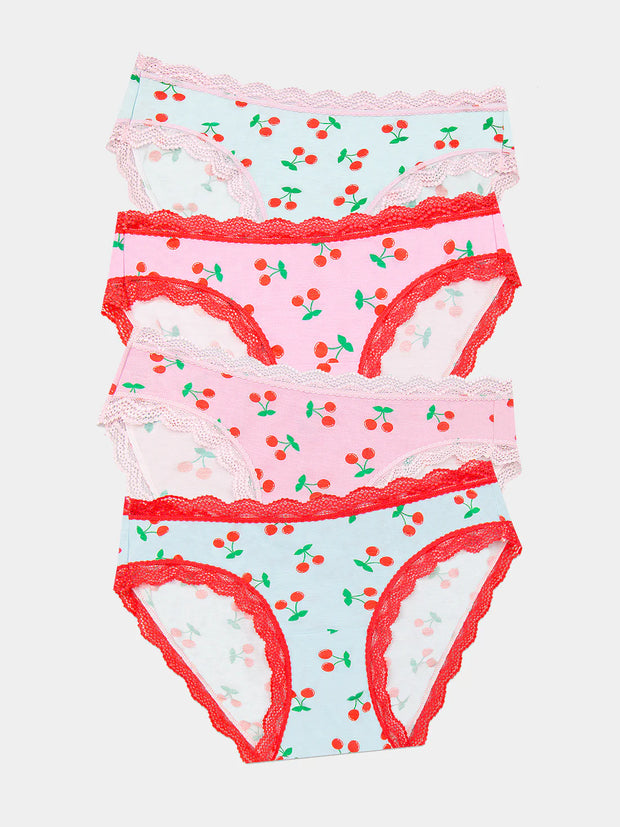 Stripe & Stare Original Knickers Box of 4 - Cherryade