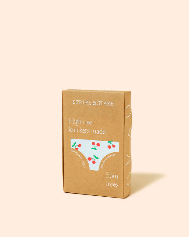 Stripe & Stare High Rise Knicker - Cherryade