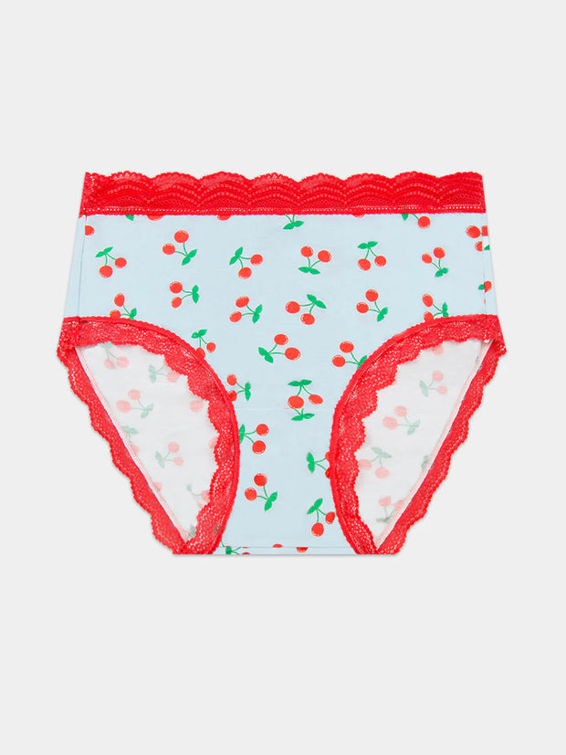 Stripe & Stare High Rise Knicker - Cherryade