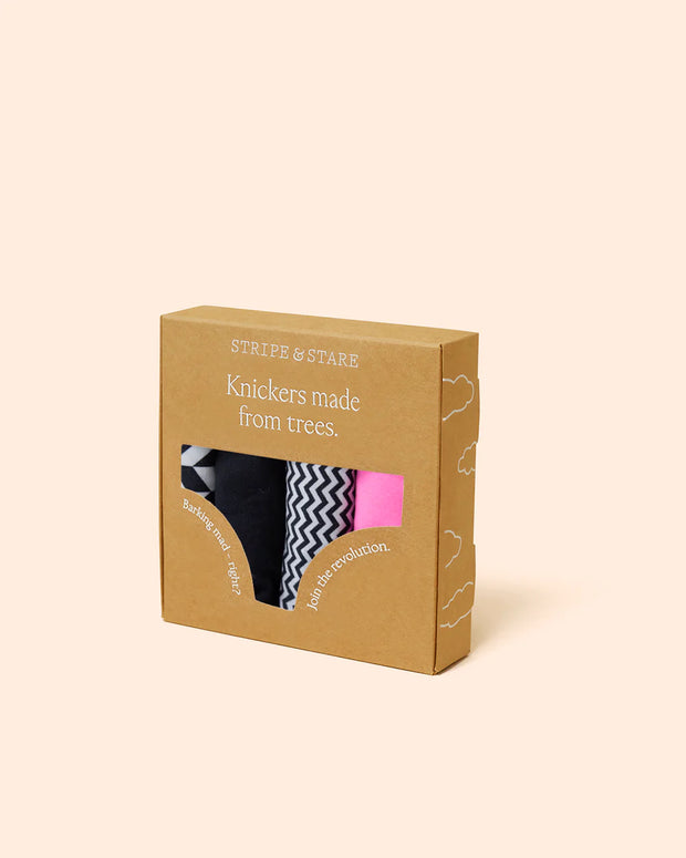 Stripe & Stare Knicker Box - Chevron