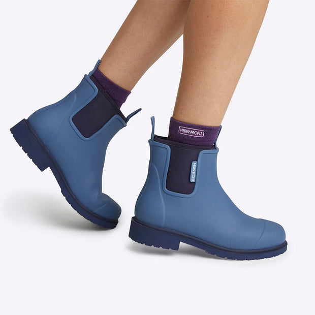 Merry People Bobbi Wellington Boot - Denim Blue