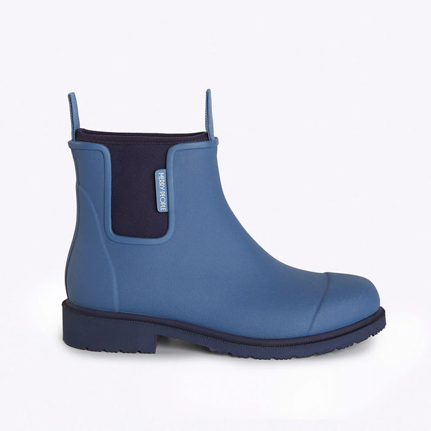 Merry People Bobbi Wellington Boot - Denim Blue