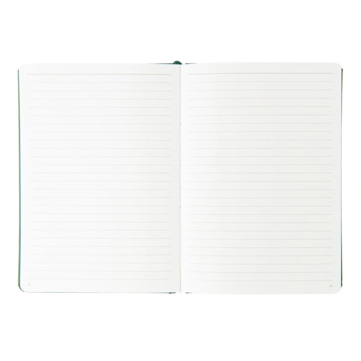 Yop & Tom Lined Notebook - Forest Green Hummingbird