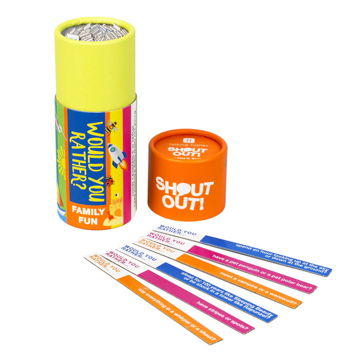 Would You Rather Family Shout Out Game