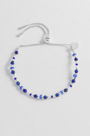 Amelia Gemstone Bracelet - Blue Glass