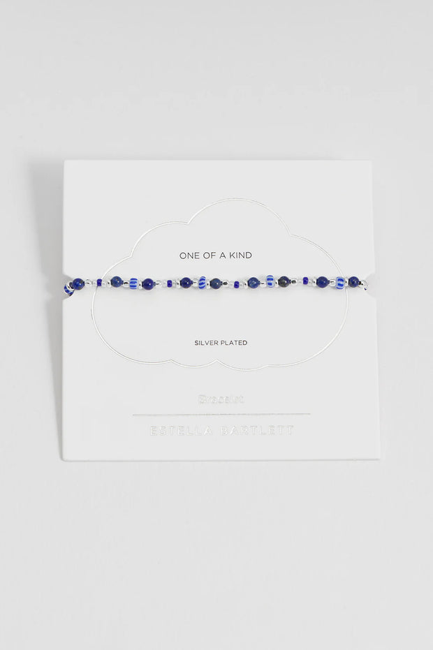 Amelia Gemstone Bracelet - Blue Glass