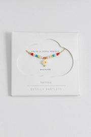 Flower Shell Bead & Chain Necklace