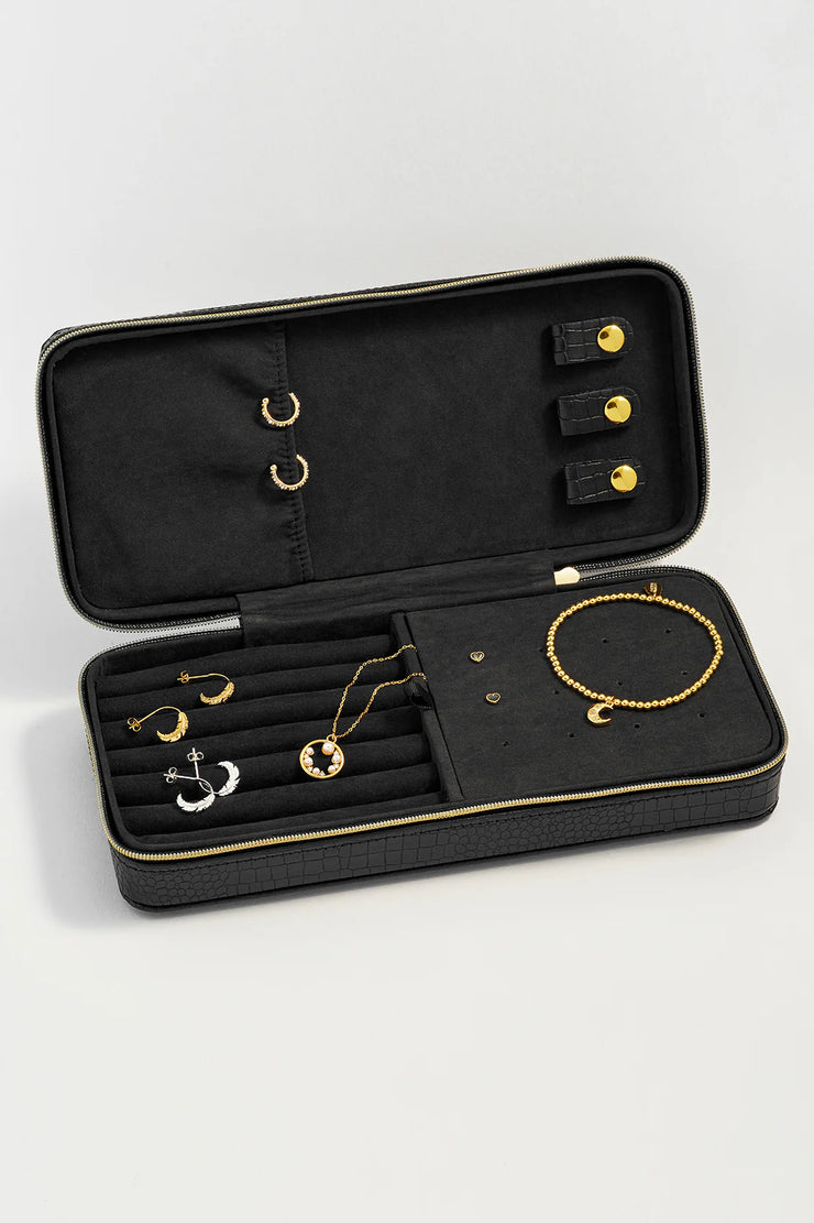 Sleek Jewellery Box - Black