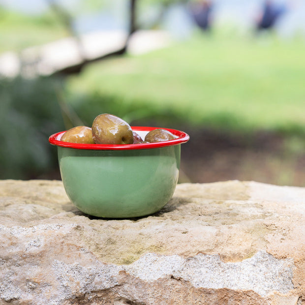 Bon Appetit Enamel Bowl 10cm - Olive