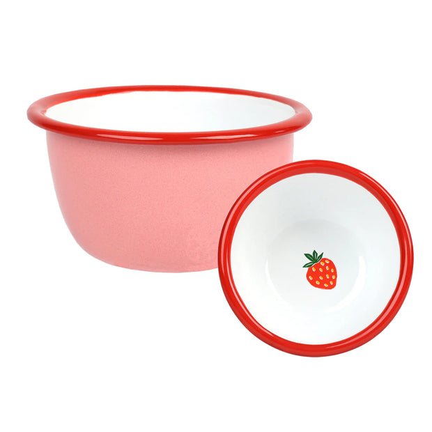 Bon Appetit Enamel Bowl 10cm - Strawberry