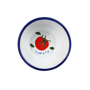 Bon Appetit Enamel Bowl 16cm - Stripe Tomato