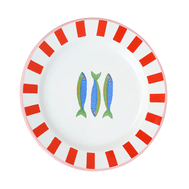 Bon Appetit Enamel Plates - Sardines