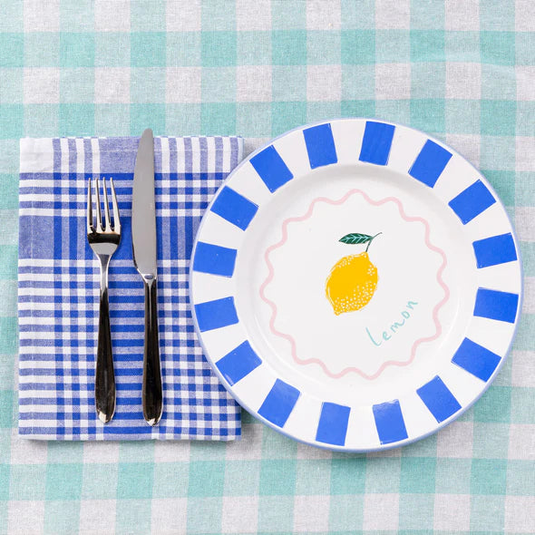 Bon Appetit Enamel Plates - Lemon