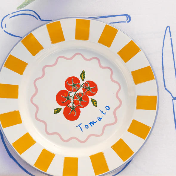 Bon Appetit Enamel Plates - Tomato