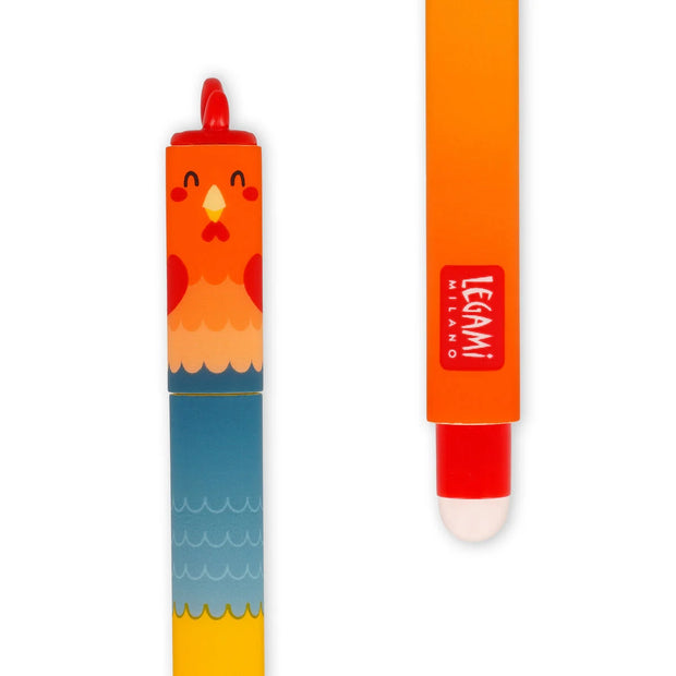 Legami Set of 4 Erasable Pens - Farm Sweet Farm