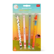 Legami Set of 4 Erasable Pens - Farm Sweet Farm