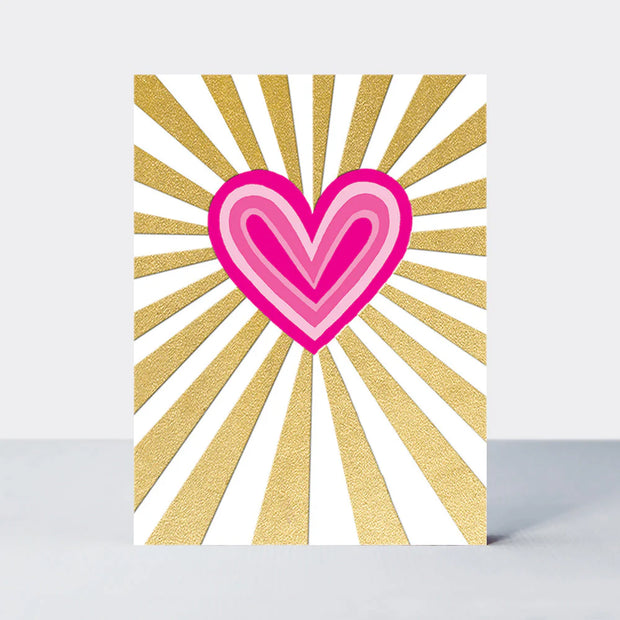 10 Mini Notecards - Neon Heart