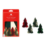 Paper Honeycomb Tree Decorations - Pack of 4
