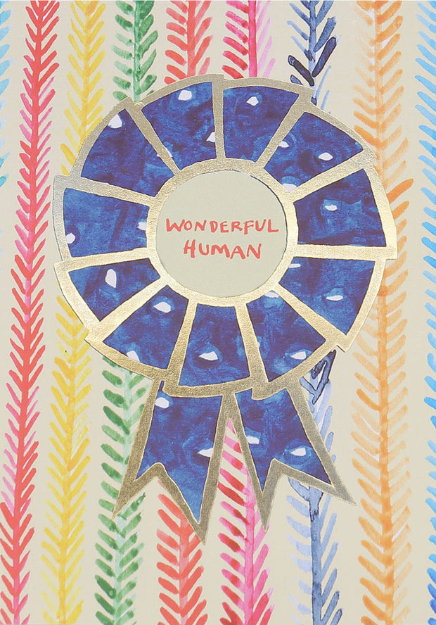 Poet & Painter Rosette Card - Wonderful Human